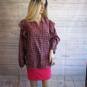 NWT - JESSICA SIMPSON cute blouse - sz L - $69.50